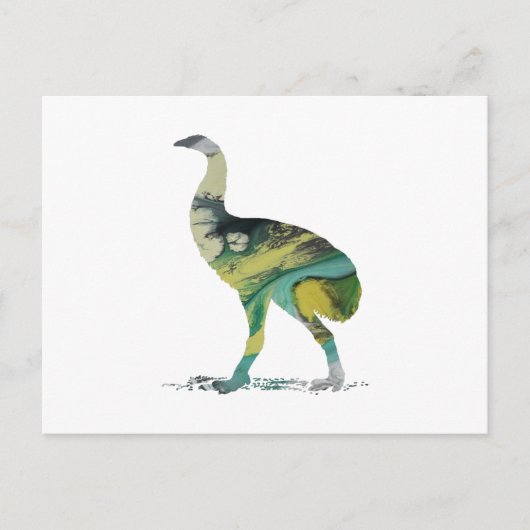 Moa Bird Art Briefkaart (Voorkant)