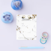 MOA Lashes Makeup Stylist Gold Marble Flyer (Enkel)