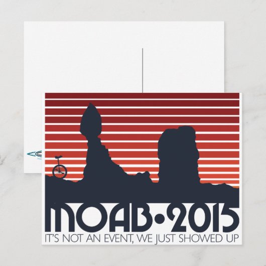 Moab 2015 Briefkaarten - rood (Voorkant / Achterkant)