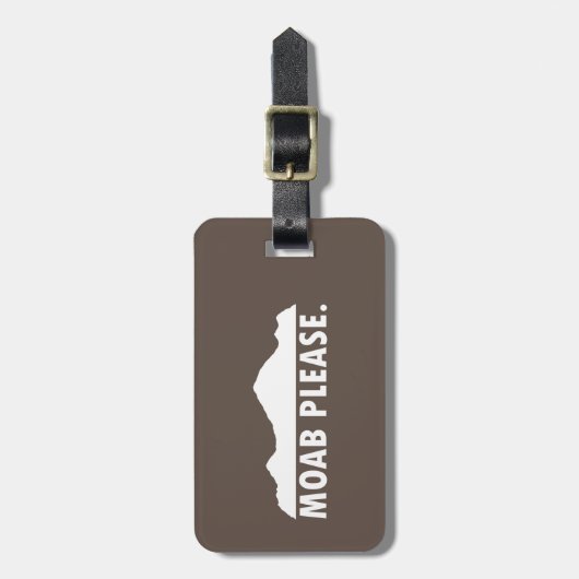 Moab alsjeblieft bagagelabel (Voorkant verticaal)