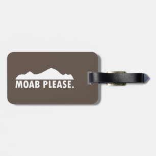 Moab alsjeblieft bagagelabel