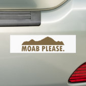 Moab alsjeblieft bumpersticker (Op auto)