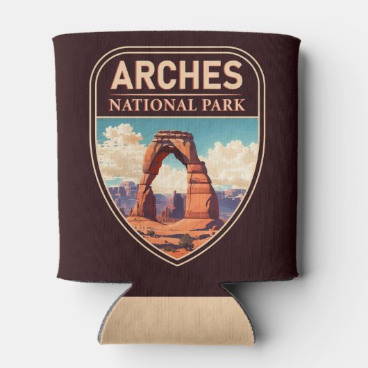 Moab Arches National Park Utah Delicate Arch Retro Blikjeskoeler (Achterkant)