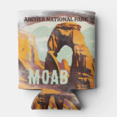 Moab Arches National Park Utah Delicate Arch Retro Blikjeskoeler (Achterkant)