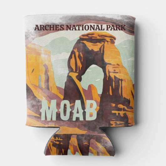 Moab Arches National Park Utah Delicate Arch Retro Blikjeskoeler (Achterkant)