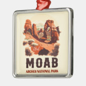 Moab Arches National Park Utah Delicate Arch Retro Metalen Ornament (Links)