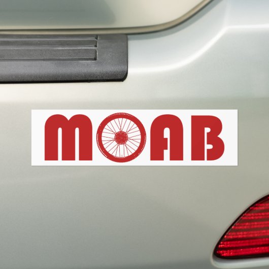 Moab (Bike Wheel) Bumpersticker (Op auto)