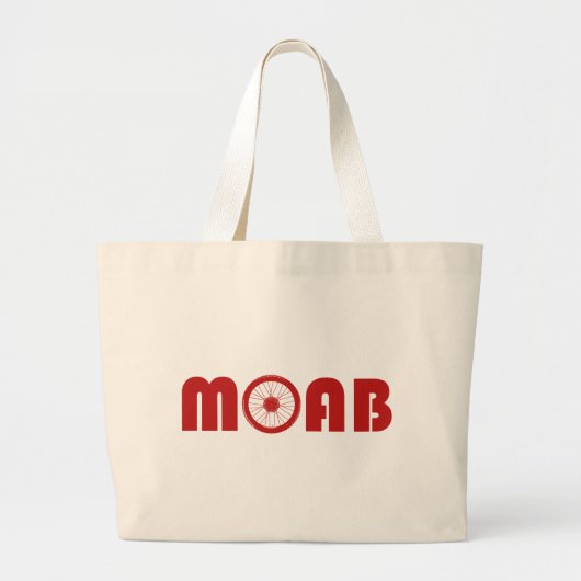 Moab (Bike Wheel) Grote Tote Bag (Voorkant)