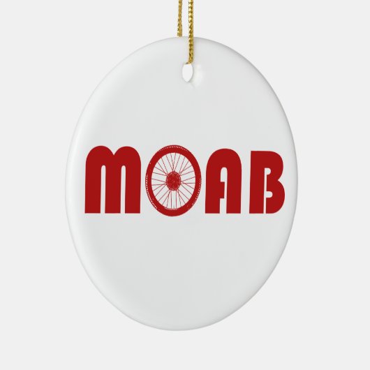 Moab (Bike Wheel) Keramisch Ornament (Rechts)