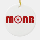 Moab (Bike Wheel) Keramisch Ornament (Voorkant)