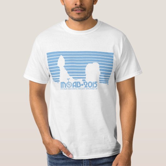 MOAB BLUE - WAARDET-SHIRT T-SHIRT (Voorkant)