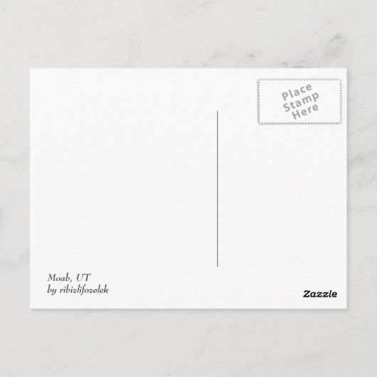 Moab Briefkaart (Achterkant)