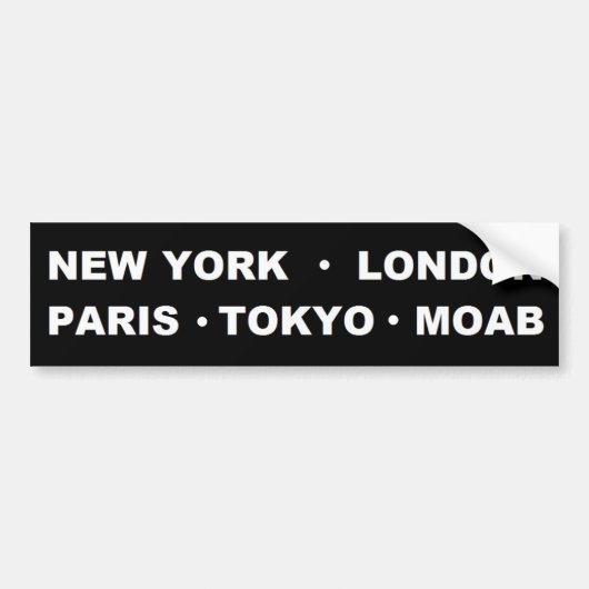 Moab Bumpersticker (Voorkant)