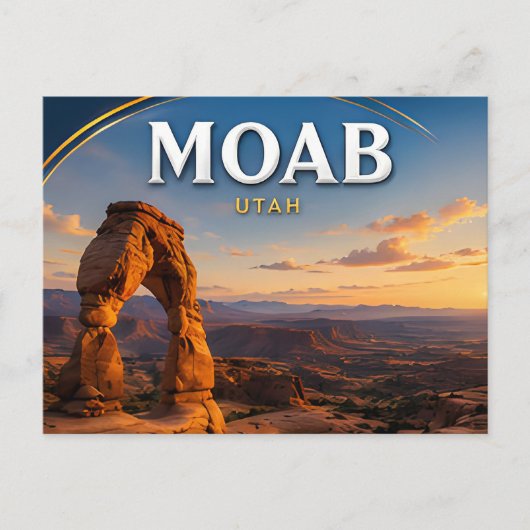 Moab Delicate Arch Woestijn Landschap Briefkaart (Voorkant)