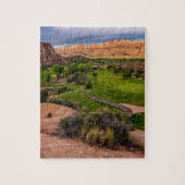Moab Desert Canyon Golf Course op Sunrise Legpuzzel (Verticaal)