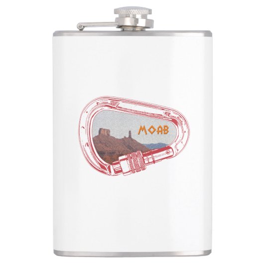 Moab-klimmer Carabiner Heupfles (Voorkant)