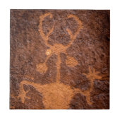 Moab Man Petroglyph Portrait - Utah Tegeltje (Voorkant)
