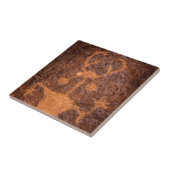 Moab Man Petroglyph Portrait - Utah Tegeltje (Zijkant)