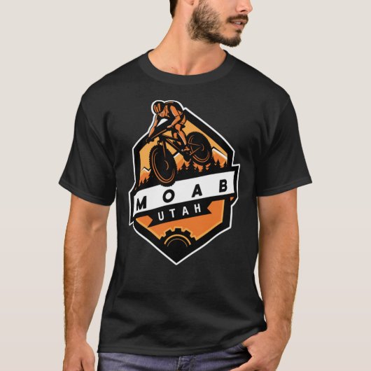 Moab mountainbiking trail mtb utah Classic T-Shir T-shirt (Voorkant)