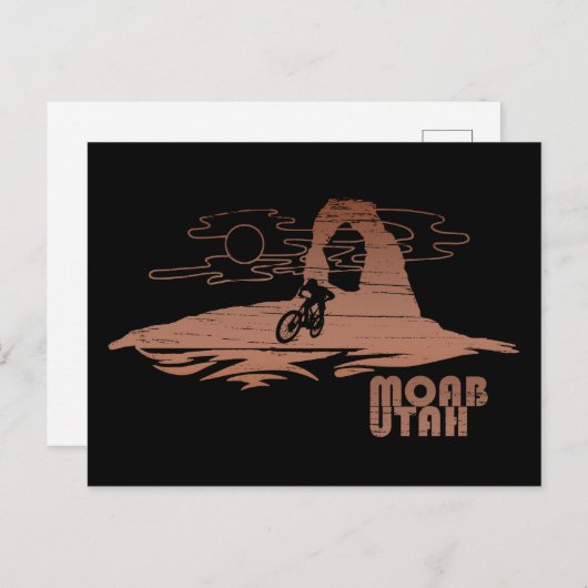 Moab mtb mountainbiking feestdagenkaart (Voorkant / Achterkant)