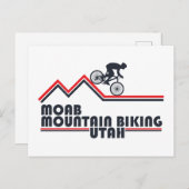 Moab mtb mountainbiking feestdagenkaart (Voorkant / Achterkant)