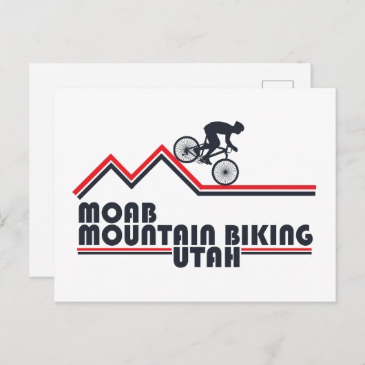 Moab mtb mountainbiking feestdagenkaart (Voorkant / Achterkant)