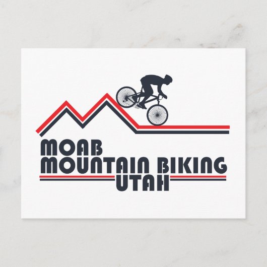 Moab mtb mountainbiking feestdagenkaart (Voorkant)