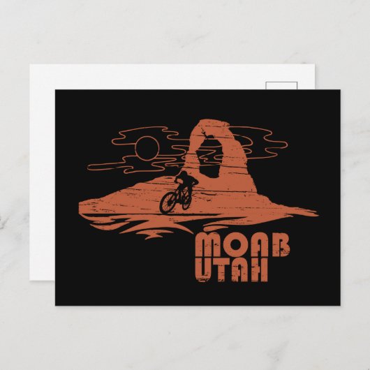 Moab mtb mountainbiking feestdagenkaart (Voorkant / Achterkant)