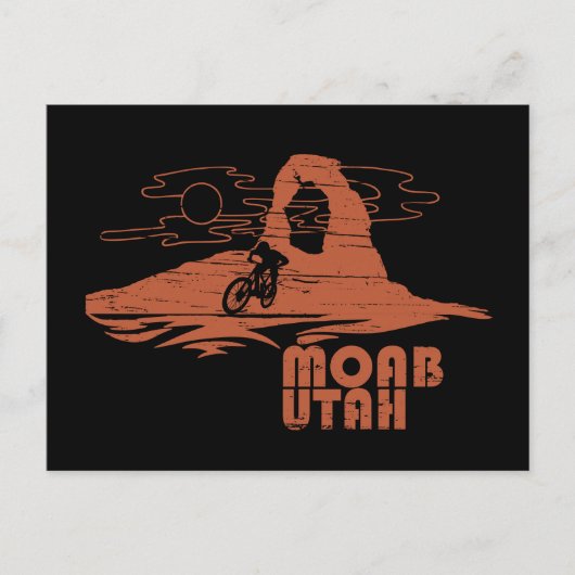 Moab mtb mountainbiking feestdagenkaart (Voorkant)
