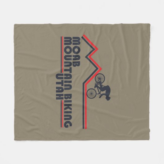 Moab mtb mountainbiking fleece deken (Voorkant (Horizontaal))