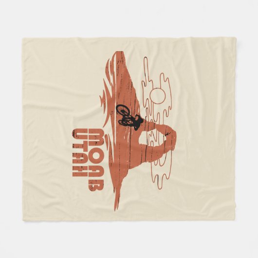 Moab mtb mountainbiking fleece deken (Voorkant (Horizontaal))