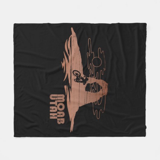 Moab mtb mountainbiking fleece deken (Voorkant (Horizontaal))