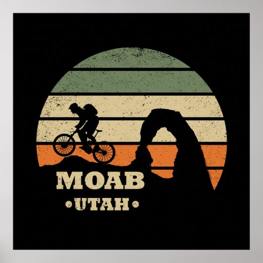 Moab mtb mountainbiking poster (Voorkant)
