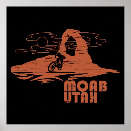Moab mtb mountainbiking poster (Voorkant)
