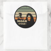 Moab mtb mountainbiking ronde sticker (Tas)