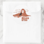 Moab mtb mountainbiking ronde sticker (Tas)