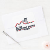 Moab mtb mountainbiking vierkante sticker (Envelop)