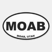MOAB OVALE STICKER (Voorkant)