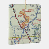 Moab Retro Map Keramisch Ornament (Rechts)