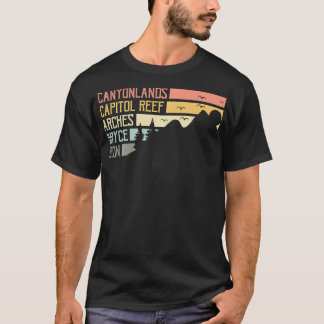 Moab Souvenir Big 5 Utah Mighty Vijf Natio T-shirt