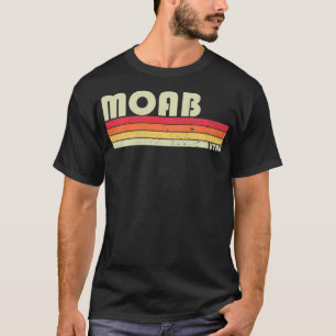 MOAB UT UTAH Funny City Home Roots Gift Retro 70s T-shirt