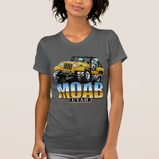 MOAB, Utah - 4x4 Aliens T-shirt (Voorkant)