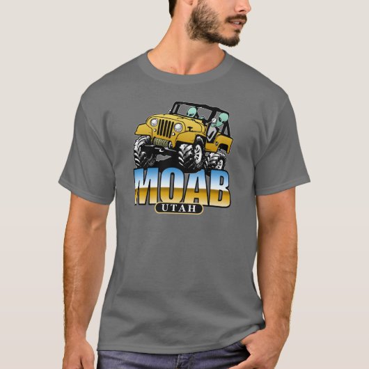 MOAB, Utah - 4x4 Aliens T-shirt (Voorkant)
