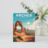 Moab Utah Arches Nationaal Park Delicate Arch Briefkaart (Staand voorkant)