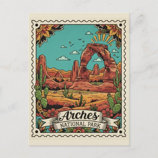 Moab Utah Arches National Park Briefkaart (Voorkant)