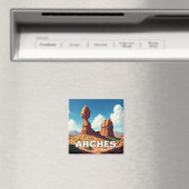 Moab Utah Arches National Park, een gebalanceerde Magneet (Insitu (Vaatwasser))