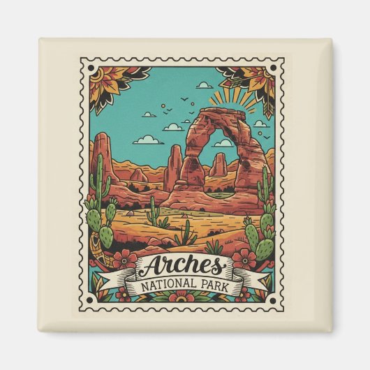 Moab Utah Arches National Park Magneet (Voorkant)