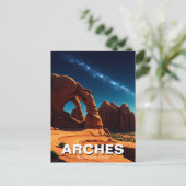 Moab Utah Arches National Park sterren Briefkaart (Staand voorkant)