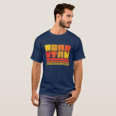 Moab Utah Arches National Park Typografie Retro T-shirt (Voorkant volledig)