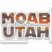 Moab Utah Arches NP Sticker (Voorkant)